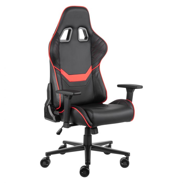 Крісло 2E GAMING HIBAGON II, ПУ шкіра, 3D-Armrests, чорно-червоний