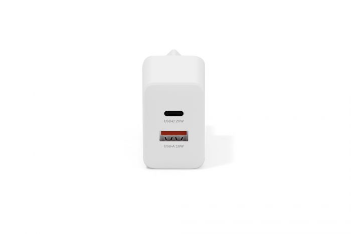 Зарядний пристрій DIGITUS 1хUSB-C, 1хUSB-A, 20W