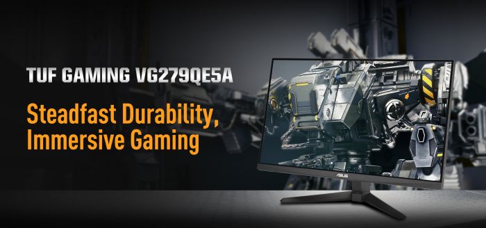 Монітор Asus 27" TUF Gaming VG279QE5A HDMI, DP, MM, IPS, 146Hz, 1ms, sRGB 125%, AdaptiveSync