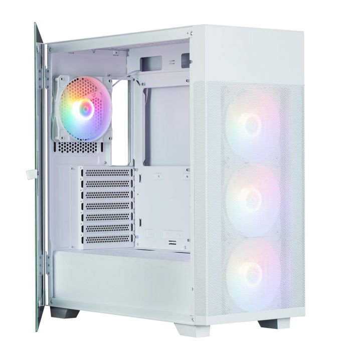 Корпус Zalman S5 Neo без БЖ, 1xUSB3.1, 1xUSB2.0, 4x120мм FRGB, VGA 390мм, LCS ready, TG Side Panel, ATX, білий