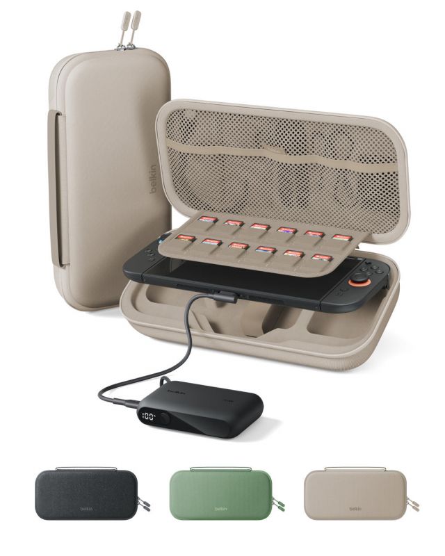 Чохол Belkin із акумулятором 10000мА·год для Nintendo Switch 2, Sand