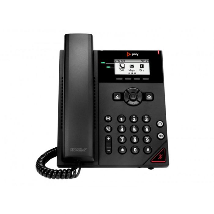SIP-телефон Poly VVX 150, 2 лінії, PoE