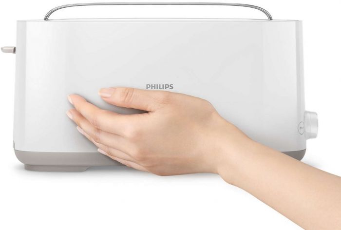 Тостер Philips Daily Collection 1000Вт, 1 відділення, пластик, білий