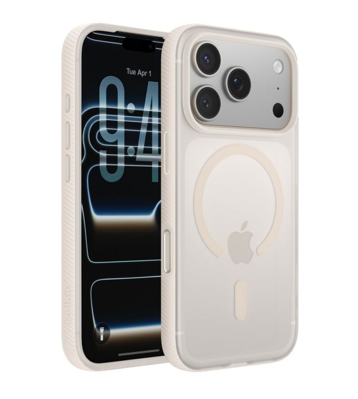 Чохол Belkin для iPhone 17 Pro, Magnetic Protective Grip, Sand