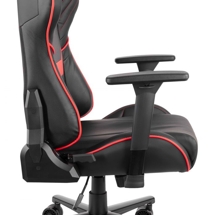 Крісло 2E GAMING HIBAGON II, ПУ шкіра, 3D-Armrests, чорно-червоний