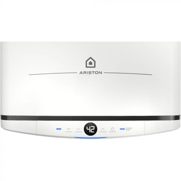 Водонагрівач електричний  Ariston VELIS PRO 100 EU плаский, слім, 100л, 2*1,5 кВт, емал. нагр. ел, ун. монтаж, ел. кер-ня, B, білий