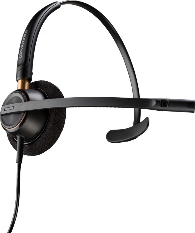 Гарнітура комп'ютерна моно On-ear Poly EncorePro 510, Quick Disconnect, всеспрямований, чорний