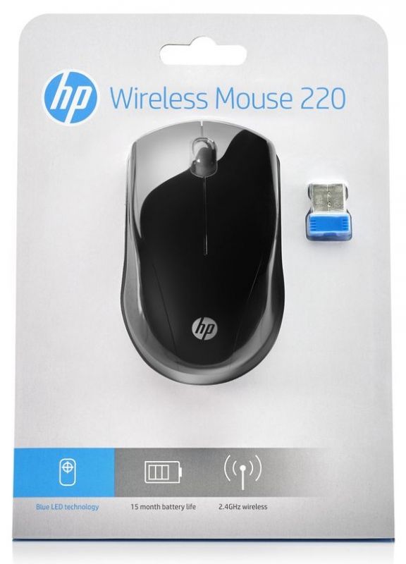 Миша HP 220, WL, чорний