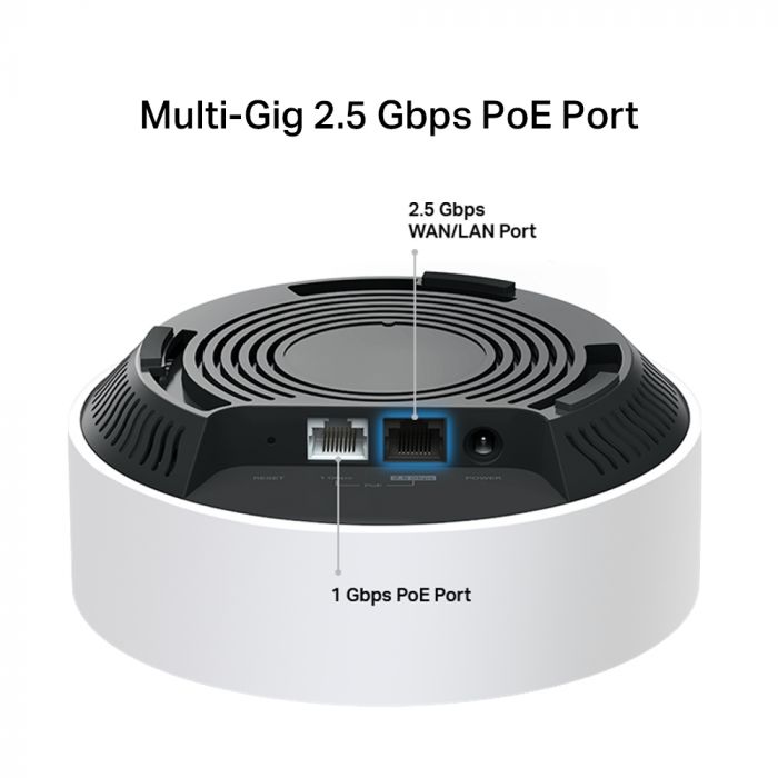 Система WiFi-Mesh TP-LINK Deco X50 AX3000, 1xGE LAN/WAN, 1x2,5GE LAN/WAN, 3мод, PoE