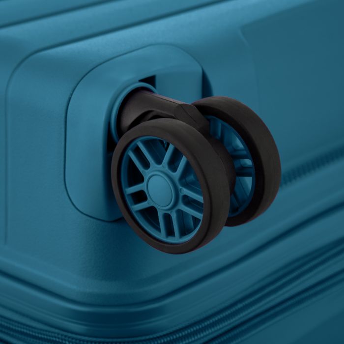 Валіза 2E, Aero, поліпропілен, середня, 63/78 л, TSA, 4 колеса, EXP, синій