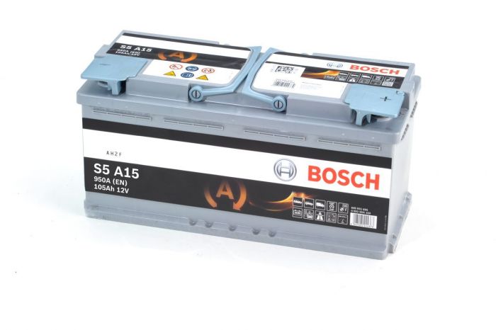 Акумулятор Bosch S5 AGM 12В 105Аг 950А R+ (0 092 S5A 150)