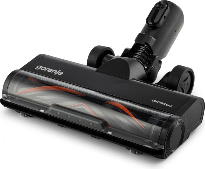 Пилосос Gorenje бездротовий, 60Вт, конт пил -0.6л, автон. робота до 50хв, HEPA, 2 в 1, підсвічування, індикатор, щітка- електротурбо, сірий