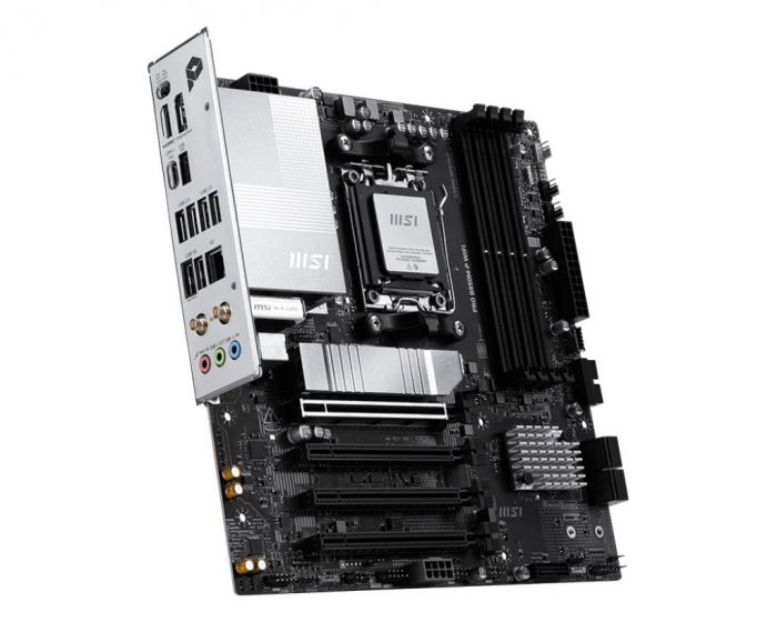 Материнcька плата MSI PRO B850M-P WIFI sAM5 B850 4xDDR5 M.2 HDMI DP WiFi BT mATX