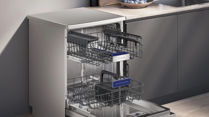 Посудомийна машина Siemens, 13компл., B, 60см, дисплей, нержавіюча сталь