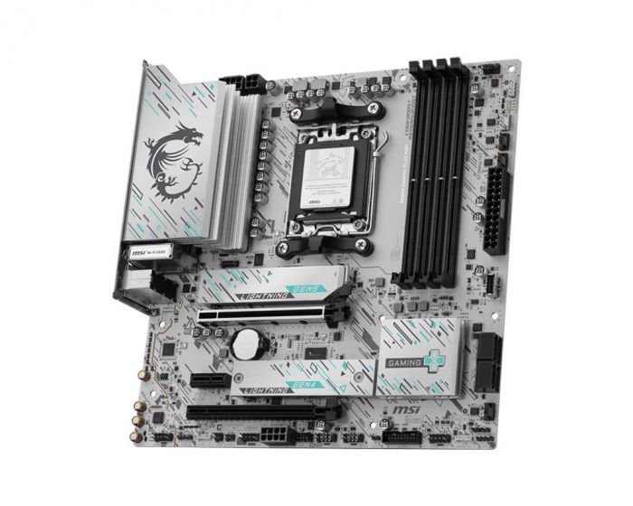 Материнcька плата MSI B850M GAMING PLUS WIFI sAM5 B850 4xDDR5 M.2 HDMI DP WiFi BT mATX