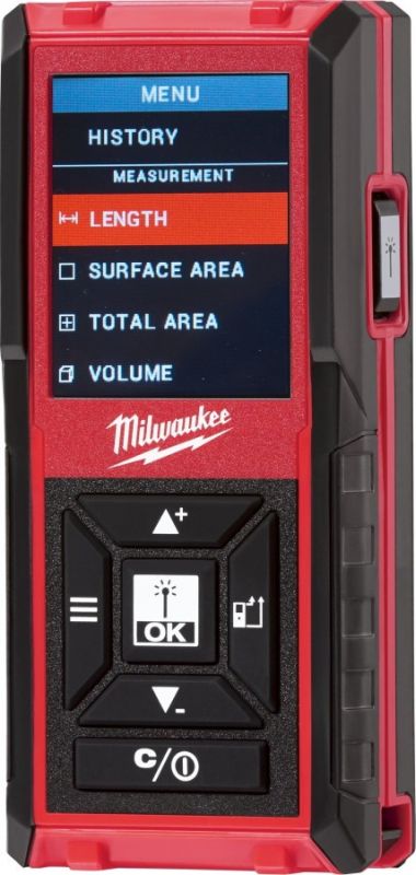 Далекомір лазерний Milwaukee LDM45, 0.05-45м, ±2мм, 2AАA IP54 0.11кг