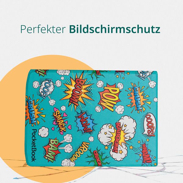 Чохол PocketBook 743 Flip series, comic print