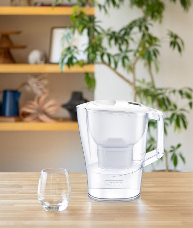 Фільтр-глечик Brita Aluna Memo MXPro 2.4л (1.4л очищеної води) з фільтр-картриджем, білий