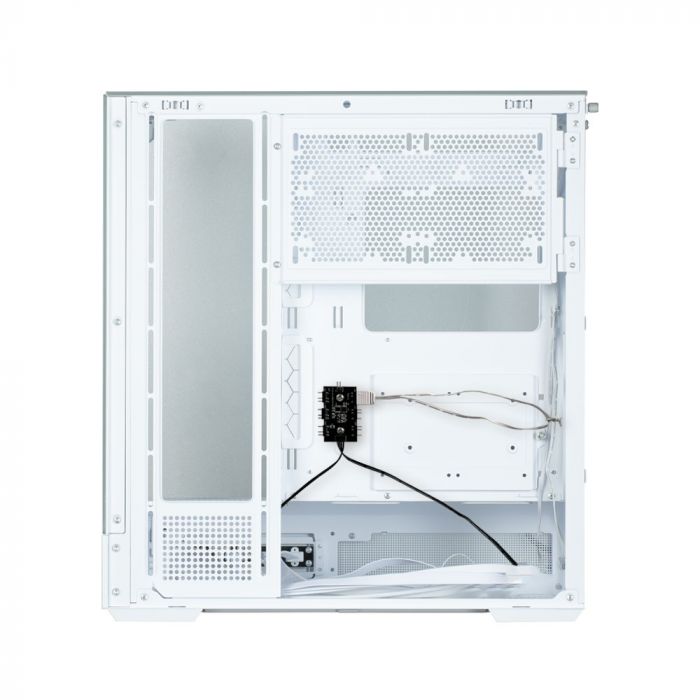 Корпус Zalman P40 Prism без БЖ, 2xUSB3.0, 1xUSBType-C, 1x120мм ARGB, VGA 420мм, LCS ready, TG 3x Panels, ATX, білий