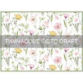 Килимок для сушіння посуду ARDESTO Spring flowers 38x51см, 100% поліестер, білий