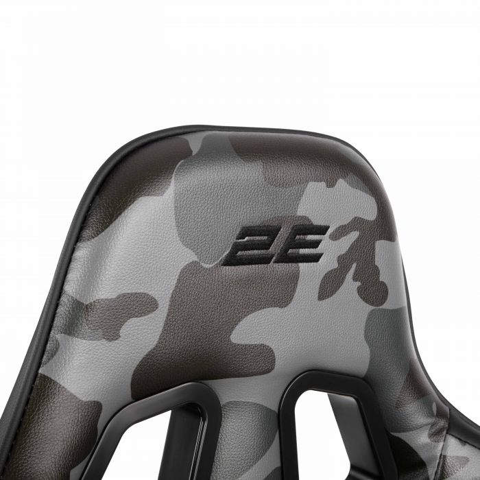 Крісло 2E GAMING HIBAGON II, ПУ шкіра, 3D-Armrests, чорно-зелений
