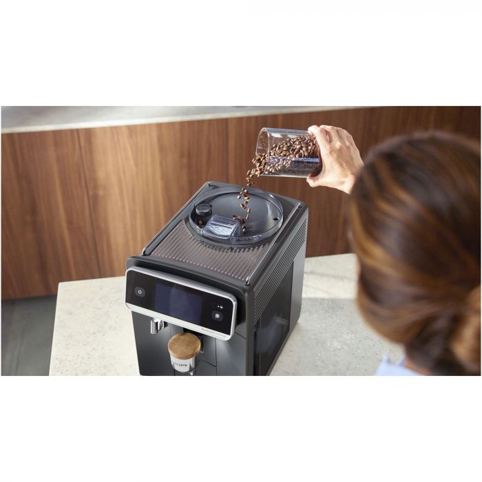 Кавомашина Philips Series 8000 Cafe Aromis, 1.9л, зерно+мелена, автомат.капуч, дисплей, авторецептів -54, чорний