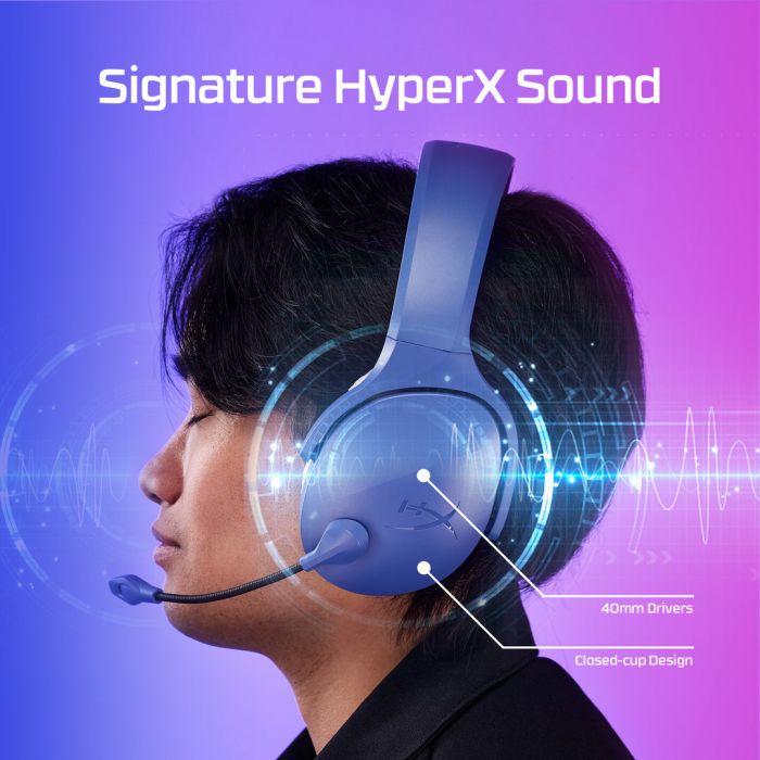 Гарнітура ігрова HyperX Cloud Jet, WL/USB-A/USB-C, чорний
