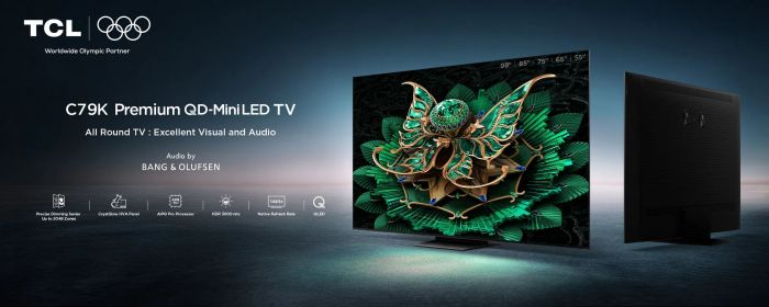 Телевізор 55" TCL MiniLED 4K 144Hz Smart Google TV Black Bang & Olufsen sound