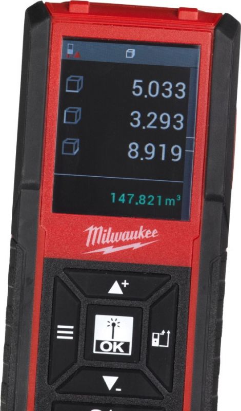 Далекомір лазерний Milwaukee LDM45, 0.05-45м, ±2мм, 2AАA IP54 0.11кг