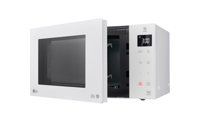 Мікрохвильова піч LG, 23л, електрон. керування, 1000Вт, дисплей, білий