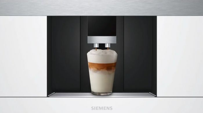Кавомашина Siemens вбудована, 2.4л, зерно+мелена, автомат.капуч, LED-дисплей, авторецептів -30, білий