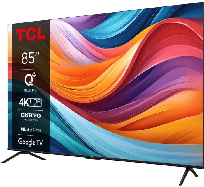 Телевізор 85" TCL QLED 4K 60Hz Smart Google TV Titan ONKYO sound