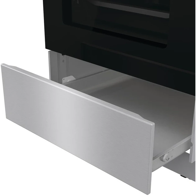 Плита Gorenje комбінована, 70л, 50x60см, метал. кришка, дисплей, чавун, нерж