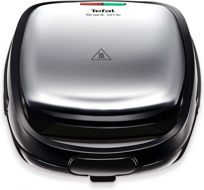 Мультимейкер Tefal Snack Time 3in1 700Вт, тефлон, 2 пластини, корпус-метал, чорно-сірий