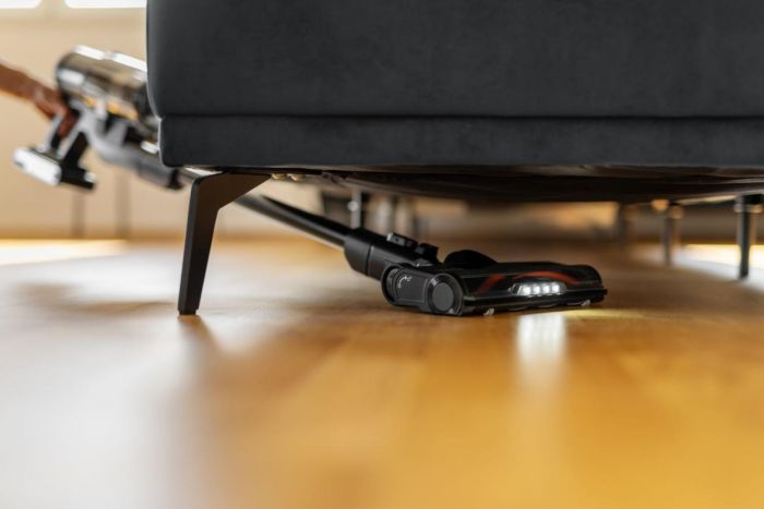 Пилосос Gorenje бездротовий, 60Вт, конт пил -0.6л, автон. робота до 50хв, HEPA, 2 в 1, підсвічування, індикатор, щітка- електротурбо, сірий