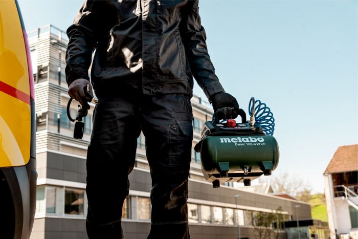 Компресор повітряний Metabo BASIC 160-6 W OF безолійний, 900Вт, 6л, 160л/хв, 8бар, 8.4кг