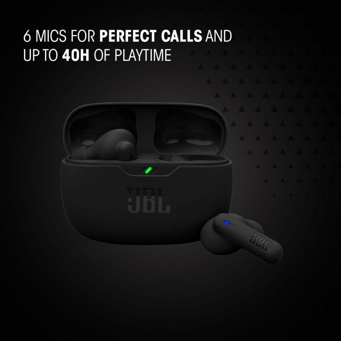 Навушники TWS JBL Tune Beam 2 BT 5.3, ANC, IP54, Mic, Чорний
