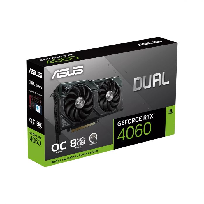 Відеокарта ASUS GeForce RTX 4060 8GB GDDR6 DUAL OC V2 DUAL-RTX4060-O8G-V2 Bulk
