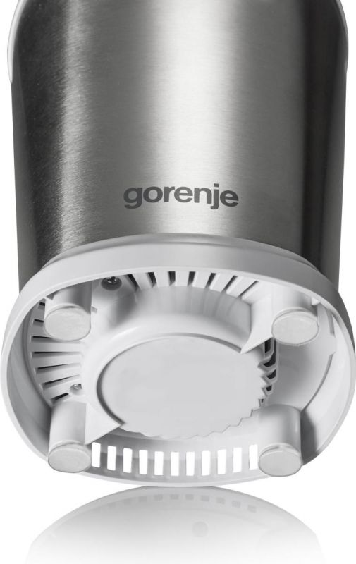 Блендер Gorenje стаціонарний 700Вт, чаша-750мл, подрібнювач, білий-нерж