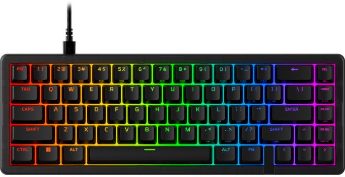 Клавіатура механічна HyperX Alloy Origins 2 65key, Red, USB-A, Hot-Swap, EN/UA, RGB, чорний