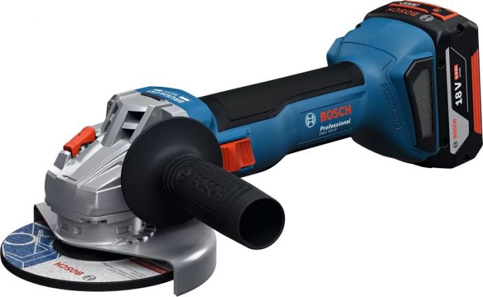 Шліфмашина кутова акумуляторна Bosch Professional GWS 18V-8 125мм 18В 2x4А·год 0-11000об/хв 1.7кг кейс ЗП GAL 18V-40