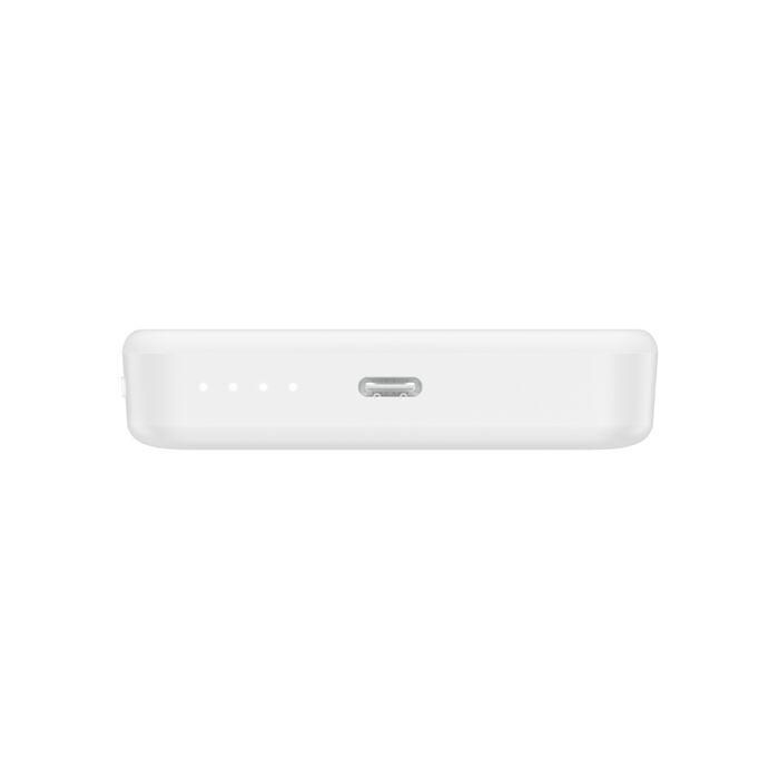 Акумулятор портативний літій-іонний Power Bank Belkin 10000мА·год, 20Вт PD/Qi2 7.5Вт, Slim Magnetic, білий