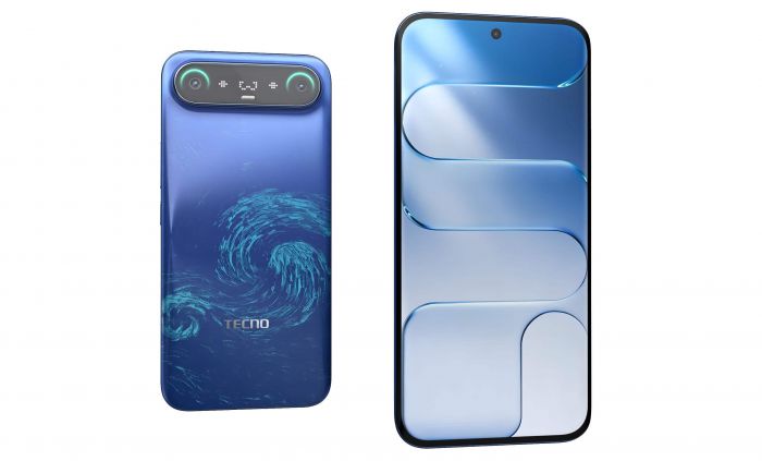 Смартфон TECNO Camon Slim (CN6c) 6.78" 8/128ГБ, 2SIM, 5600мА•год, Van Gogh Blue
