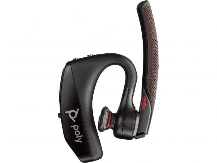 Гарнітура комп'ютерна стерео In-ear Poly Voyager 5200 UC з адаптером BT600, USB-A, Bluetooth, всеспрямований, Acoustic fence, чорний