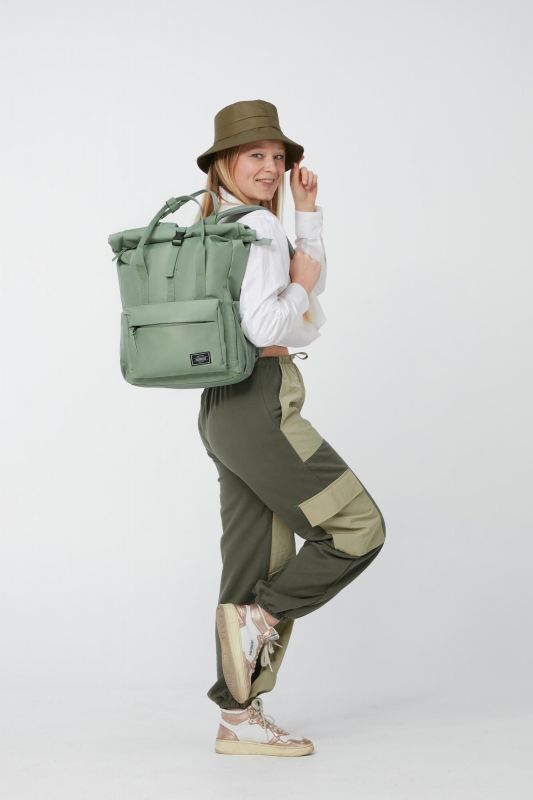 Рюкзак жіночий для ноутбука 15.6", American Tourister, Urban Groove tote backpack UG25, поліестер, 20.5л, зелений