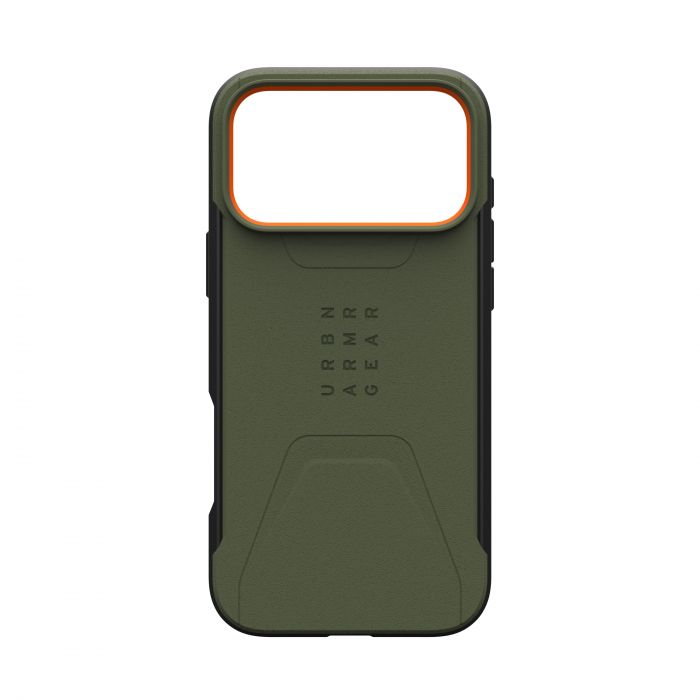 Чохол UAG для iPhone 18/17 Pro Max, Civilian MagSafe, Olive/Orange