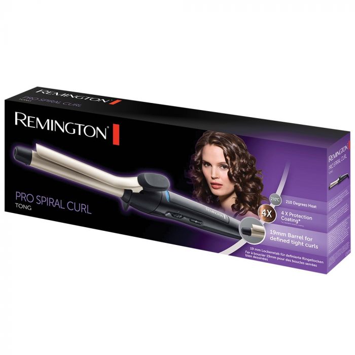Плойка Remington Pro Spiral Curl, 35Вт, темп.режимів-8, D -18 mm, 150-210С, кераміка, чорний