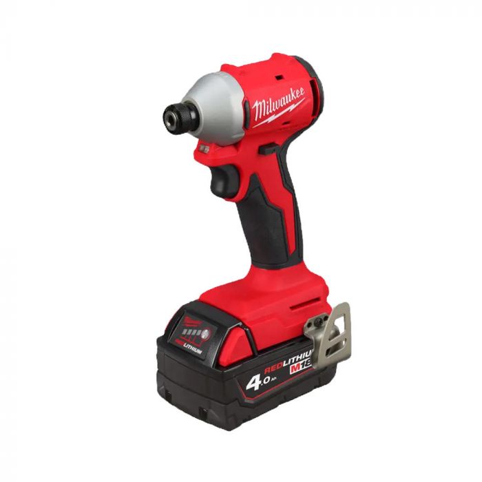 Гвинтоверт ударний акумуляторний Milwaukee M18 BLIDRC-402C 18В АКБ 2х4А·год 0-3600об·хв 190Нм ЗП M12-18C кейс 1.3кг