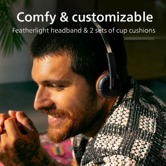 Навушники On-ear Philips TAH2000 BT 5.4, Wireless, Mic, Чорний