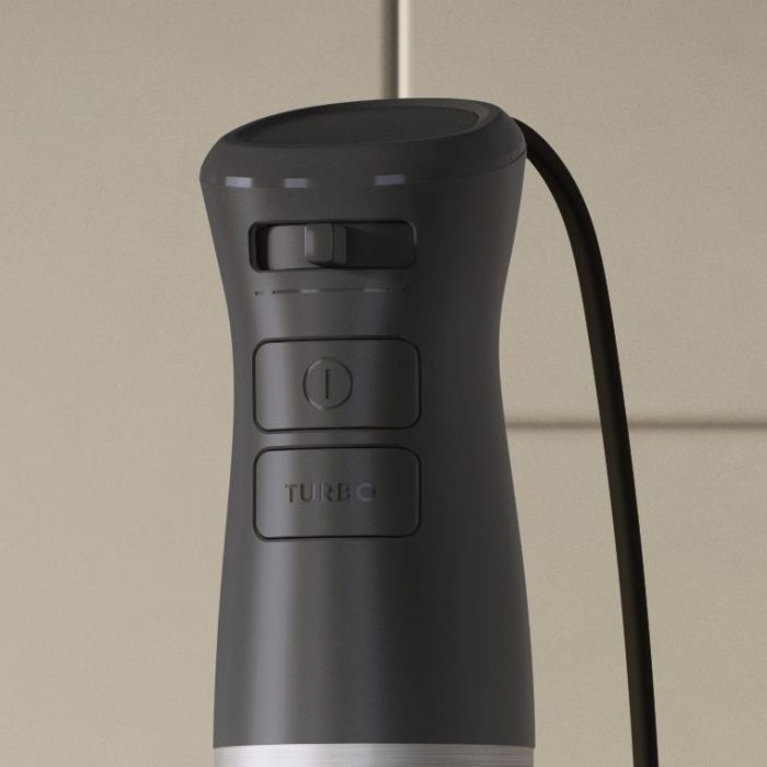 Блендер Electrolux заглибний 1000Вт, 4в1, чаша-700мл, чопер, насадка для пюре, чорний-метал